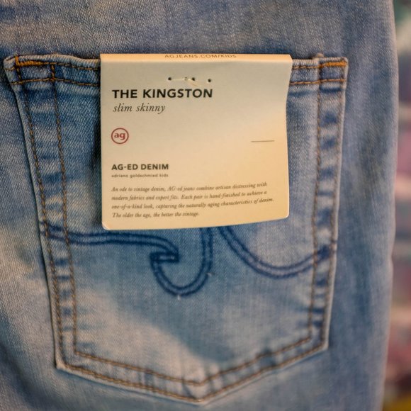 NWT AG-ED Denim Kingston Slim Skinny Boy's 16 - Picture 8 of 12